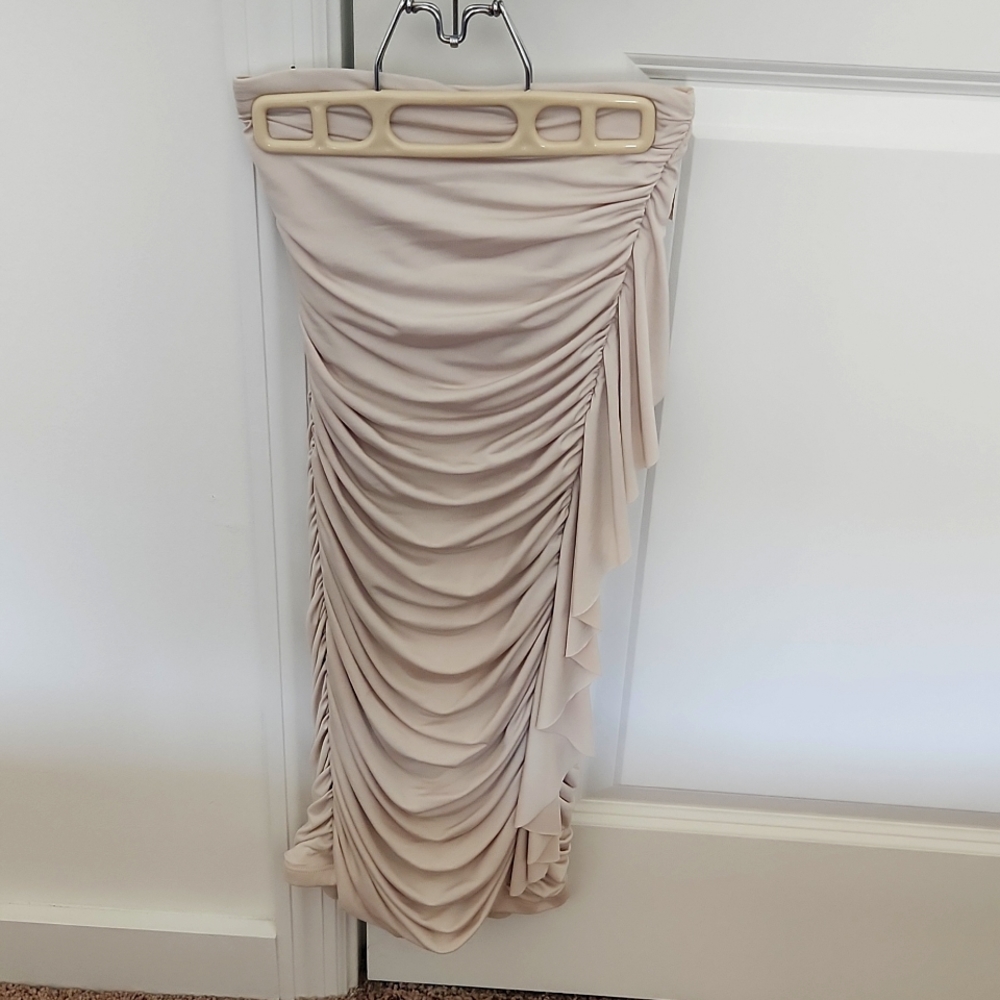 Gold Strapless Dress